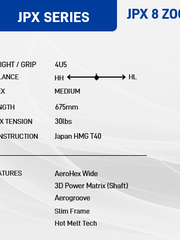 Load image into Gallery viewer, Mizuno JPX 8 Zoom Badminton Rackets