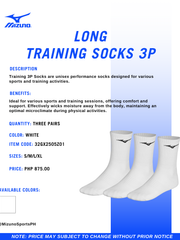 Load image into Gallery viewer, Mizuno Training Long 3P Socks