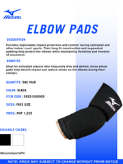 Load image into Gallery viewer, Mizuno Elbow Pads Black