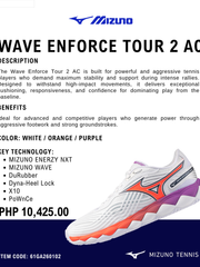 Load image into Gallery viewer, Mizuno Wave Enforce Tour 2 Tennis Shoes