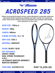 Load image into Gallery viewer, Mizuno AcroSpeed 285 Tennis Racket