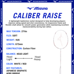 Load image into Gallery viewer, Mizuno Caliber Raise Badminton Rackets (Strung)
