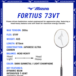 Load image into Gallery viewer, Mizuno Fortius 73 VT Badminton Racket (Unstrung)
