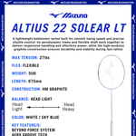 Load image into Gallery viewer, Mizuno Altius 22 Solear LT Badminton Rackets (Unstrung)
