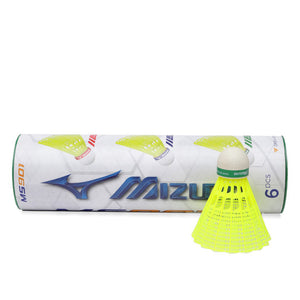 Mizuno MS901 - Synthetic Badminton Shuttlecock (Yellow/Slow)