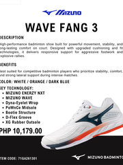 Load image into Gallery viewer, Mizuno Wave Fang 3 Badminton Shoes