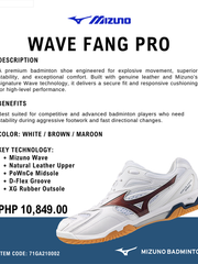 Load image into Gallery viewer, Mizuno Wave Fang Pro Badminton Shoe