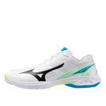 Load image into Gallery viewer, Mizuno Wave Claw 4 Wht - Blk Badminton Shoe
