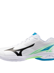 Load image into Gallery viewer, Mizuno Wave Claw 4 Wht - Blk Badminton Shoe