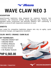 Load image into Gallery viewer, Mizuno Wave Claw Neo 3 Badminton Shoe