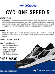 Load image into Gallery viewer, Mizuno Cyclone Speed 5 Volleyball Shoes